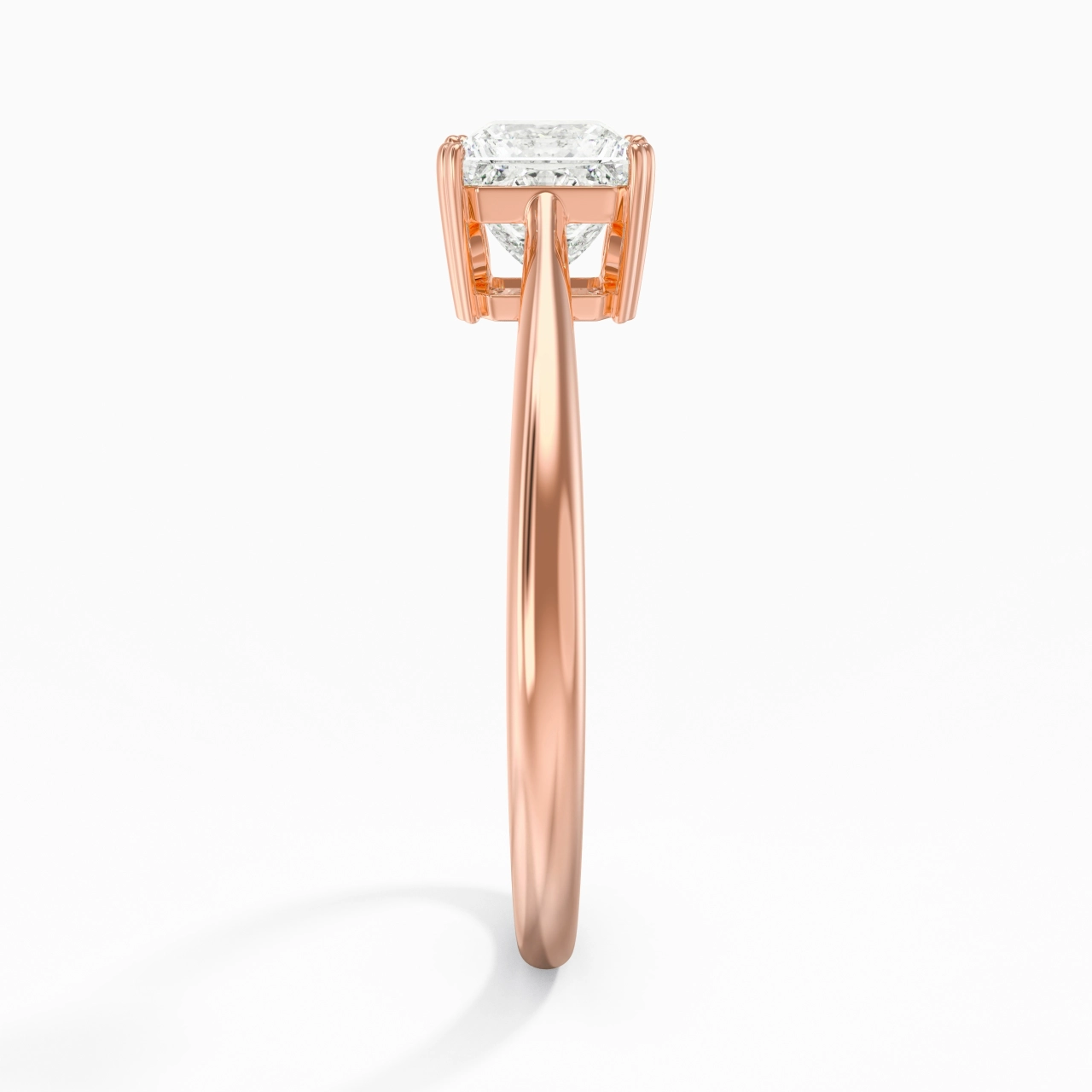 Cutout Scrollwork Solitaire Engagement Ring 1.00ct Moissanite