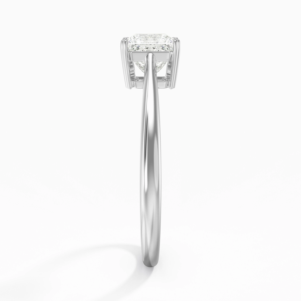 Cutout Scrollwork Solitaire Engagement Ring 1.00ct Moissanite