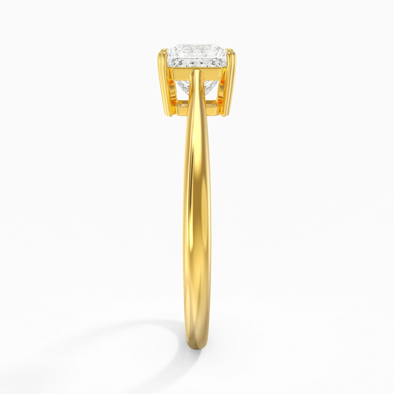 Cutout Scrollwork Solitaire Engagement Ring 1.00ct Moissanite