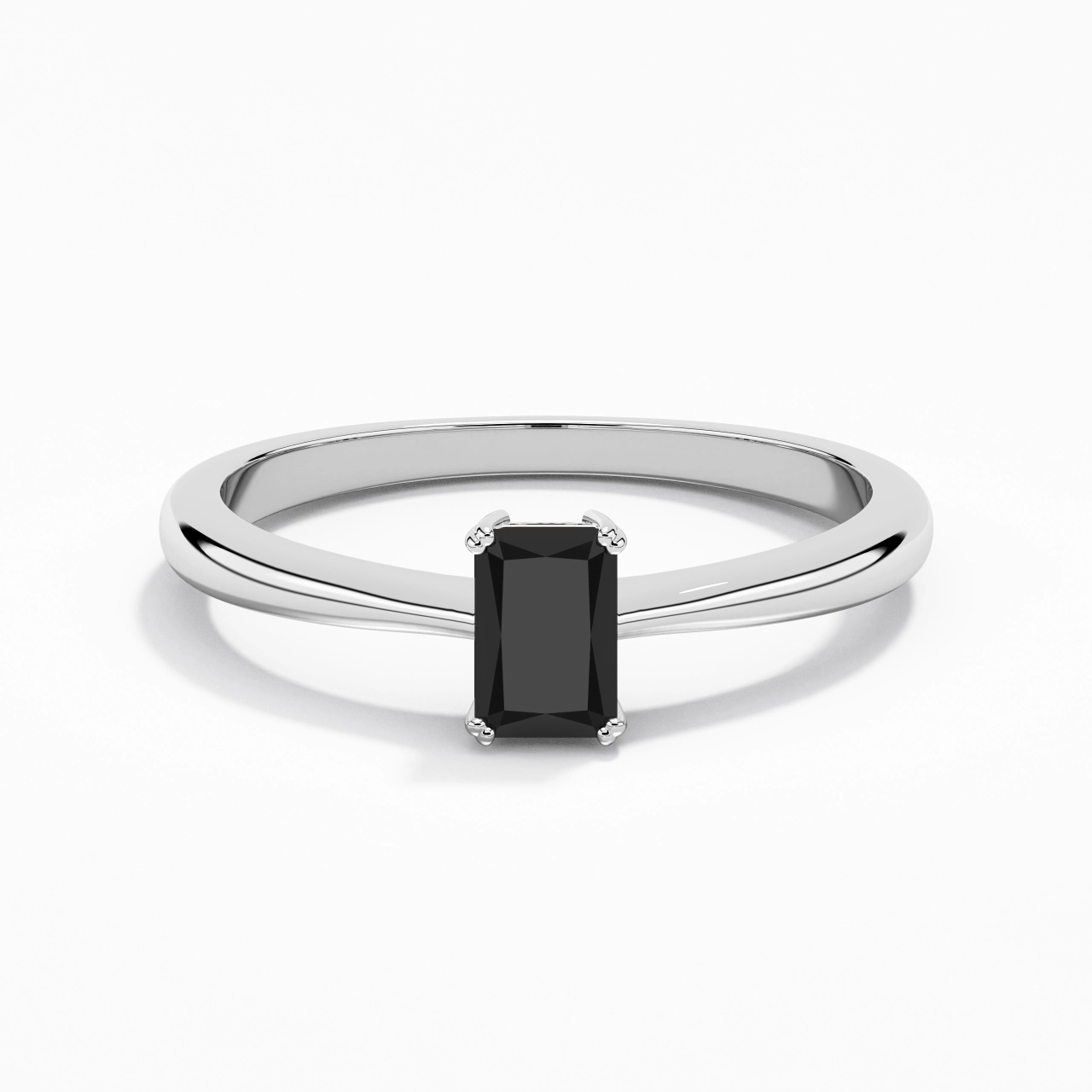 Cutout Scrollwork Solitaire Engagement Ring 0.80ct Moissanite Cubic Zirconia