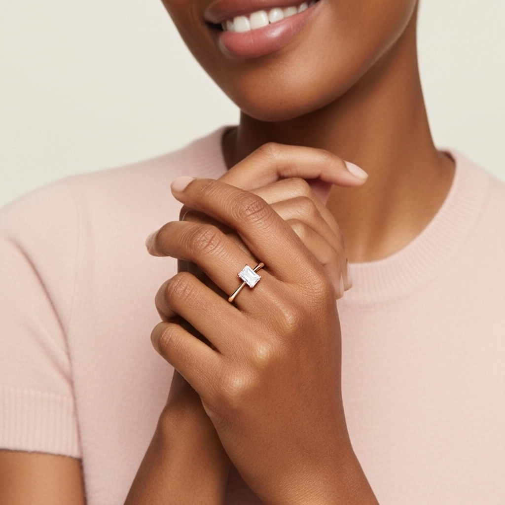 Cutout Scrollwork Solitaire Engagement Ring 2.00ct Moissanite