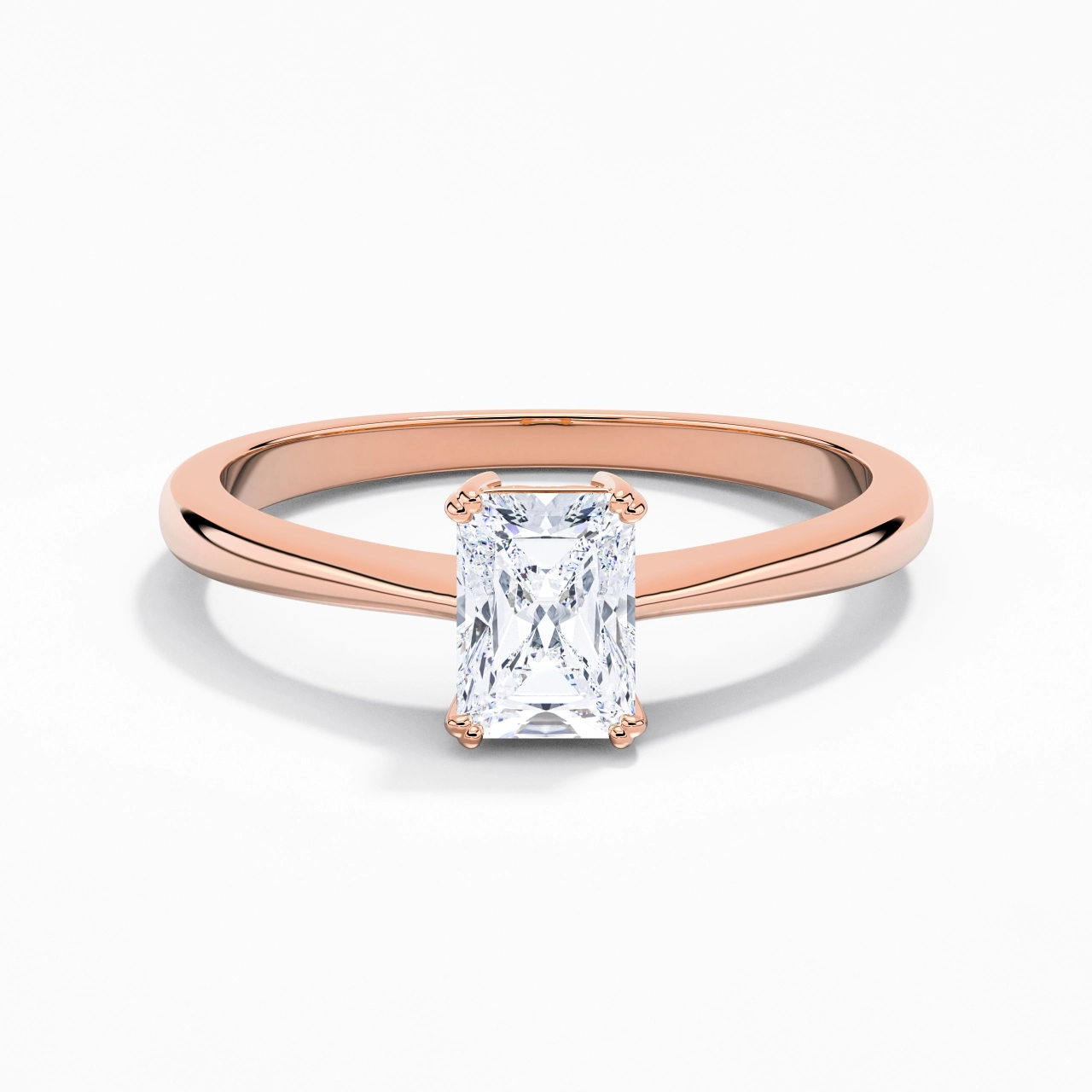 Cutout Scrollwork Solitaire Engagement Ring 1.00ct Moissanite