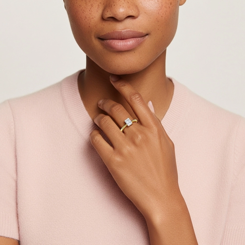 Cutout Scrollwork Solitaire Engagement Ring 2.00ct Moissanite