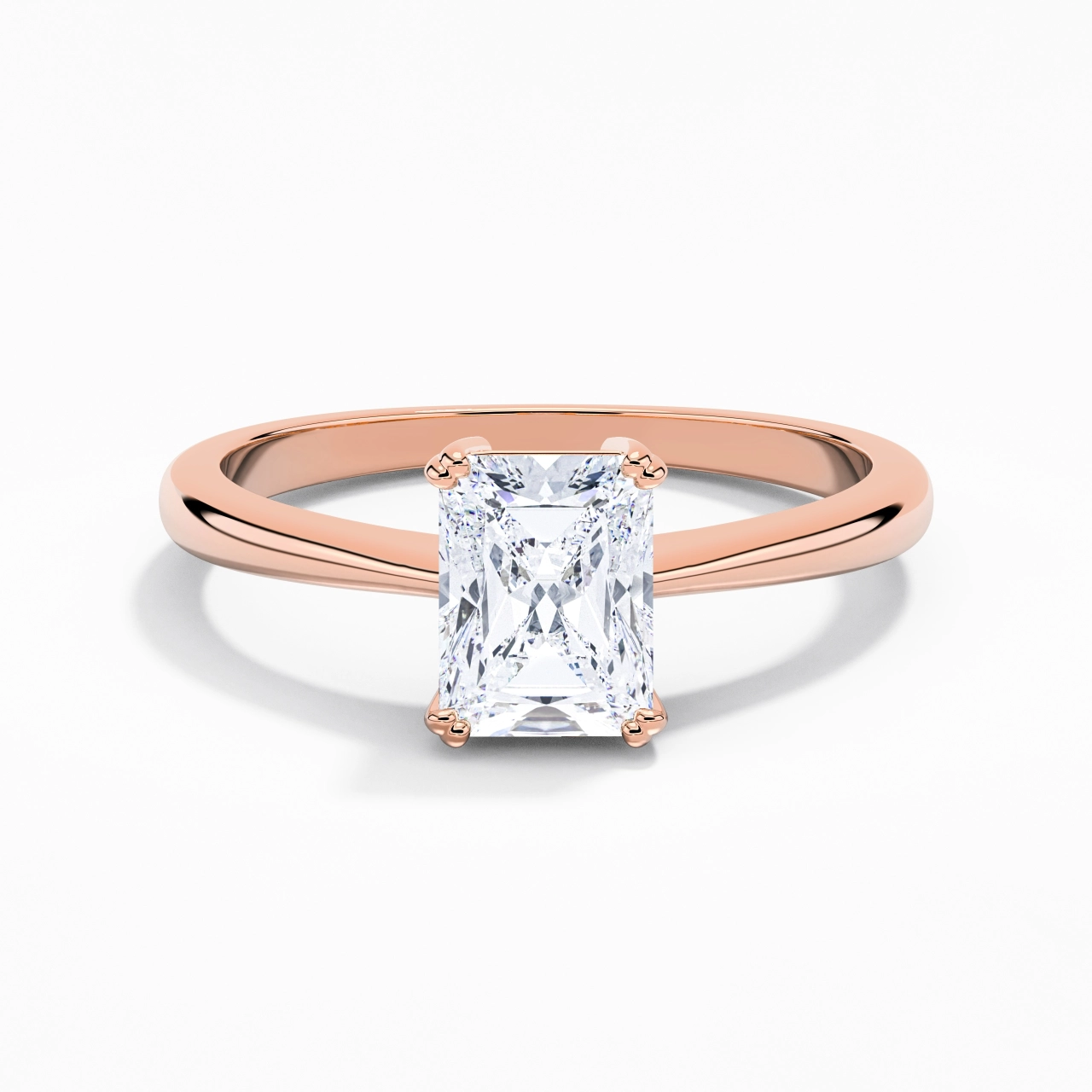 Cutout Scrollwork Solitaire Engagement Ring 2.00ct Moissanite