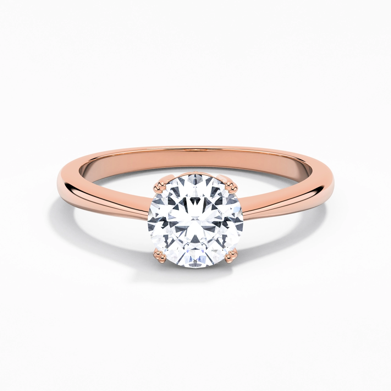 Cutout Scrollwork Solitaire Engagement Ring 1.50ct Moissanite