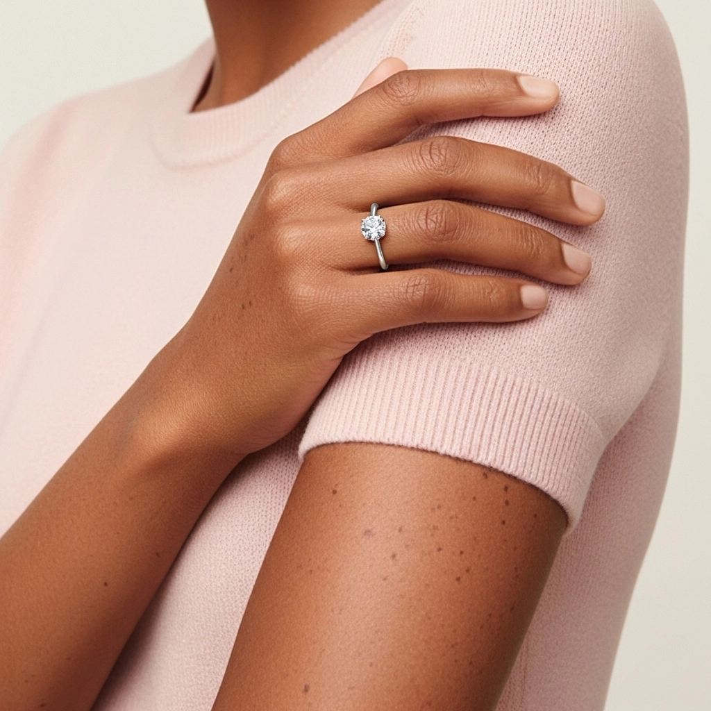 Cutout Scrollwork Solitaire Engagement Ring 2.00ct Moissanite