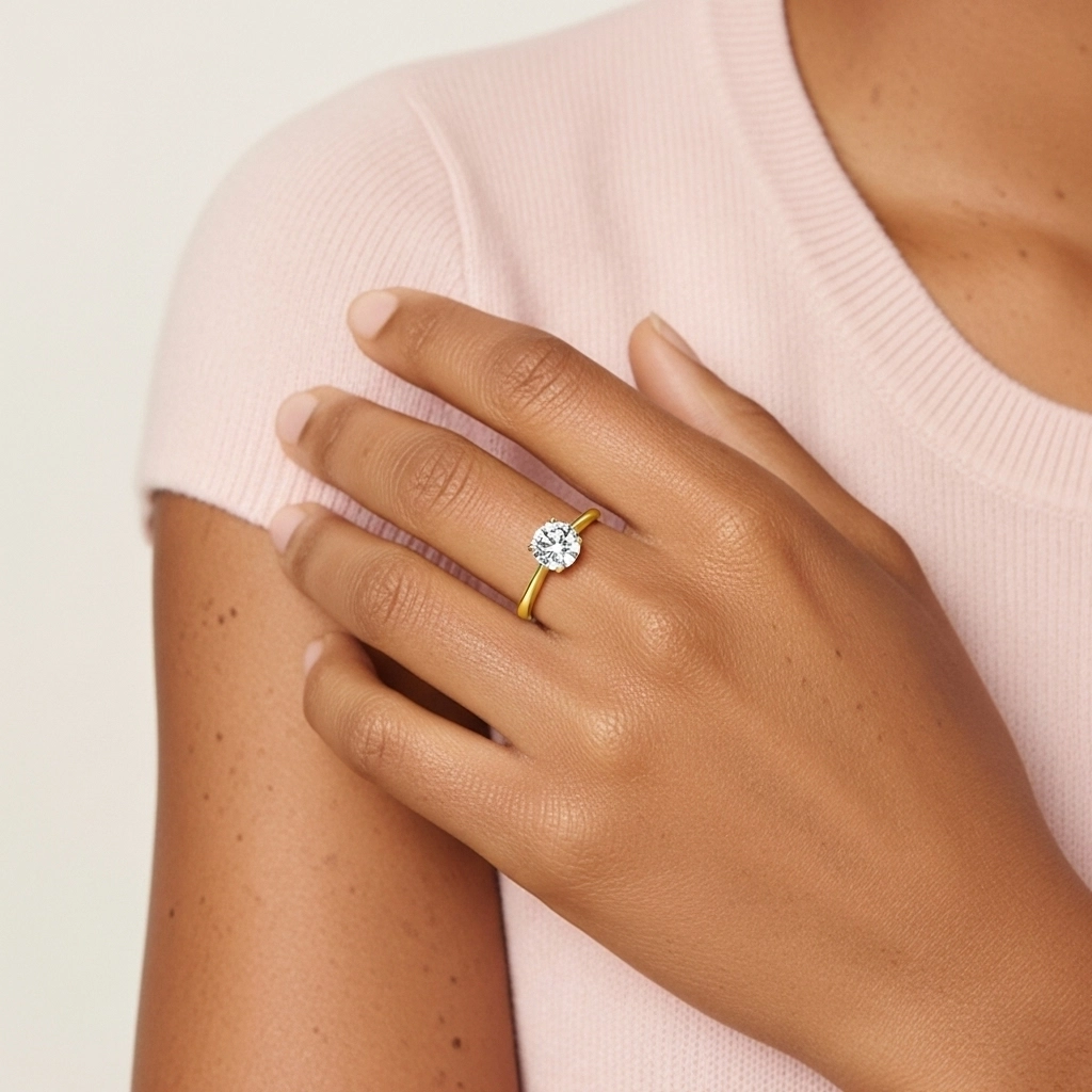 Cutout Scrollwork Solitaire Engagement Ring 2.00ct Moissanite