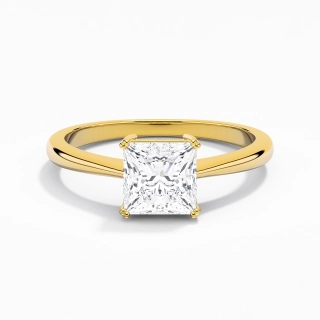 Découper Volutes Solitaire Bague de fiançailles 2.00ct Moissanite