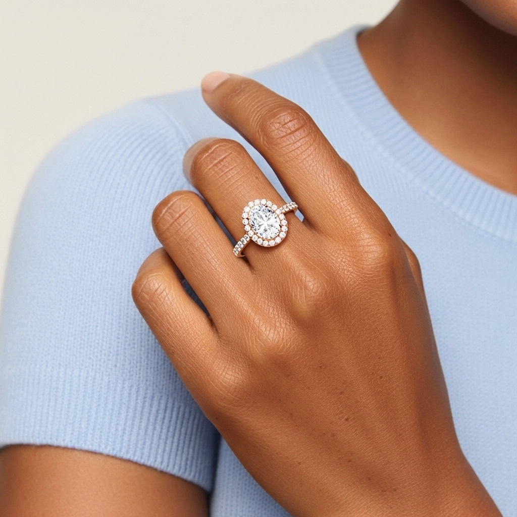 Classic Oval 2.00ct Moissanite Engagement Ring