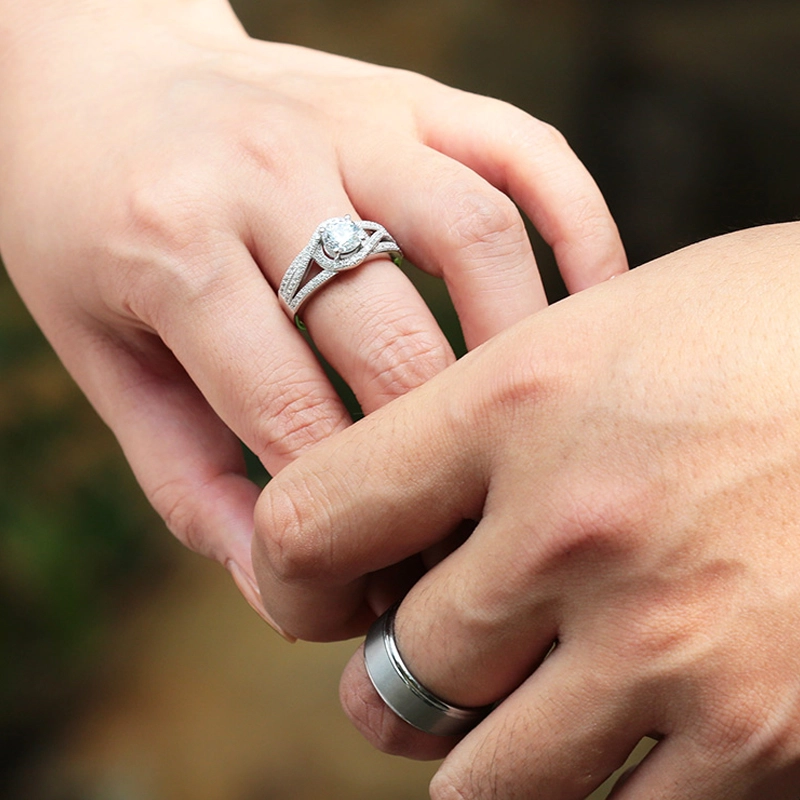 Antique Cutout Scrollwork Radiant Cut Engagement Ring