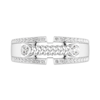 Delicate Braided Wire Women 925 Sterling Silver Wedding Ring