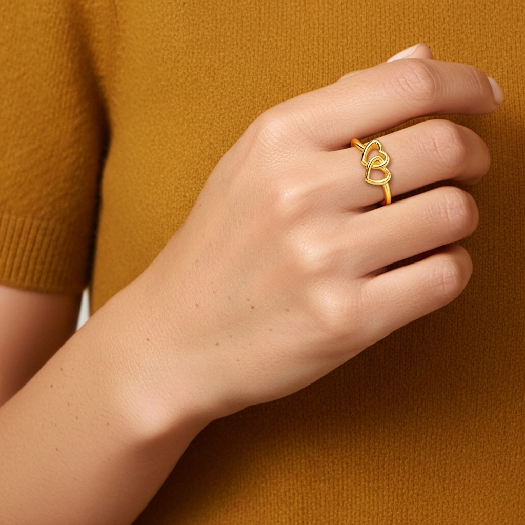 Unique Cœur Bague de promesse