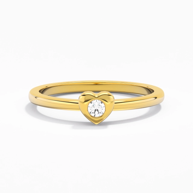 925 Sterling Silver Moissanite Promise Ring