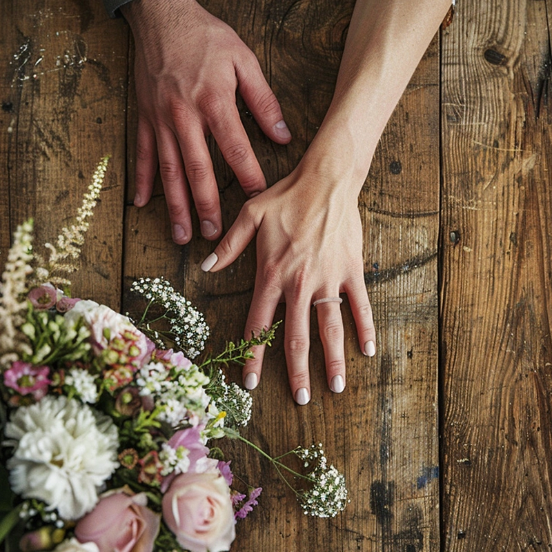 Beaded Pavé Wedding Ring