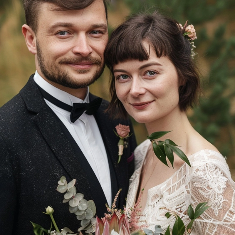 Feuille Crené Pavé Bague de mariage