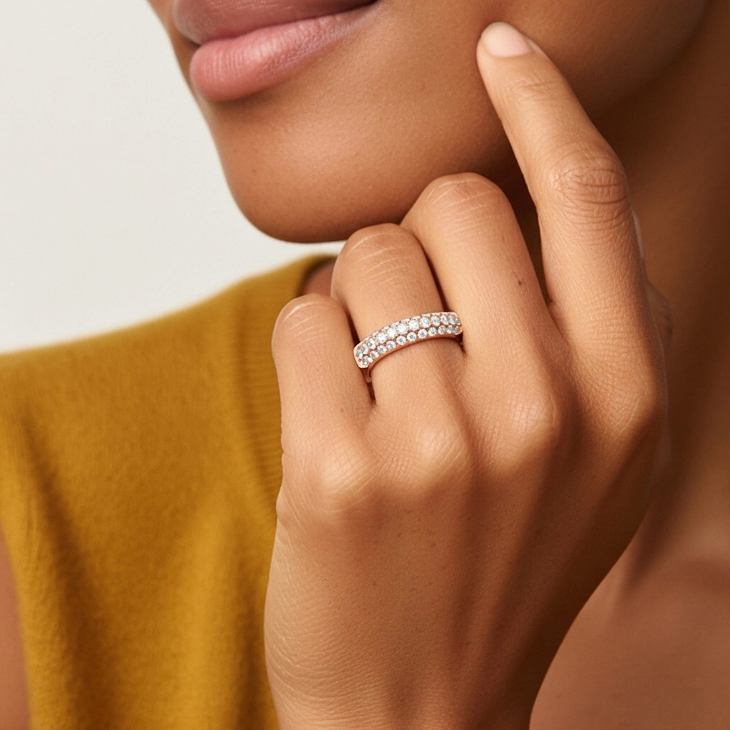 Luxury Moissanite Wedding Ring