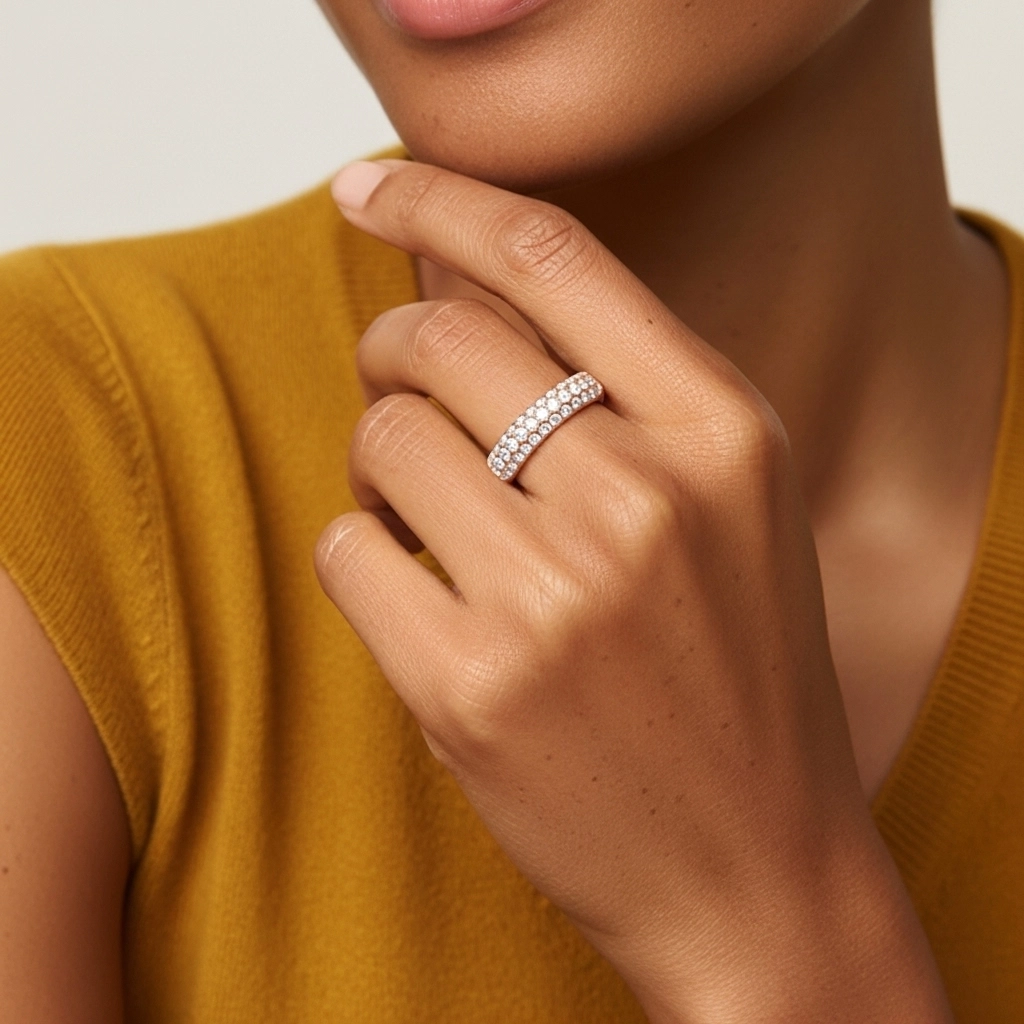 Luxury Moissanite Wedding Ring