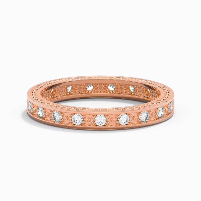 Beaded Pavé Wedding Ring