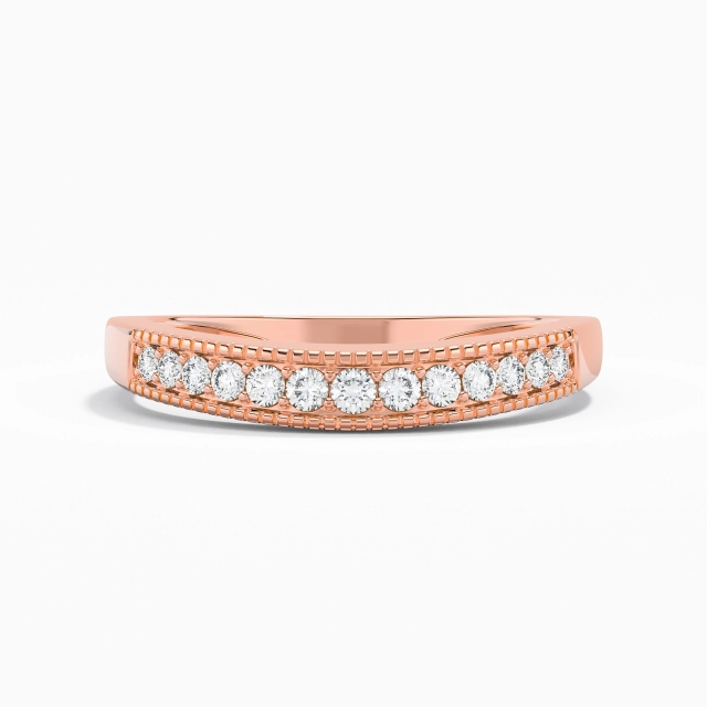 Milgrain Pavé Wedding Ring