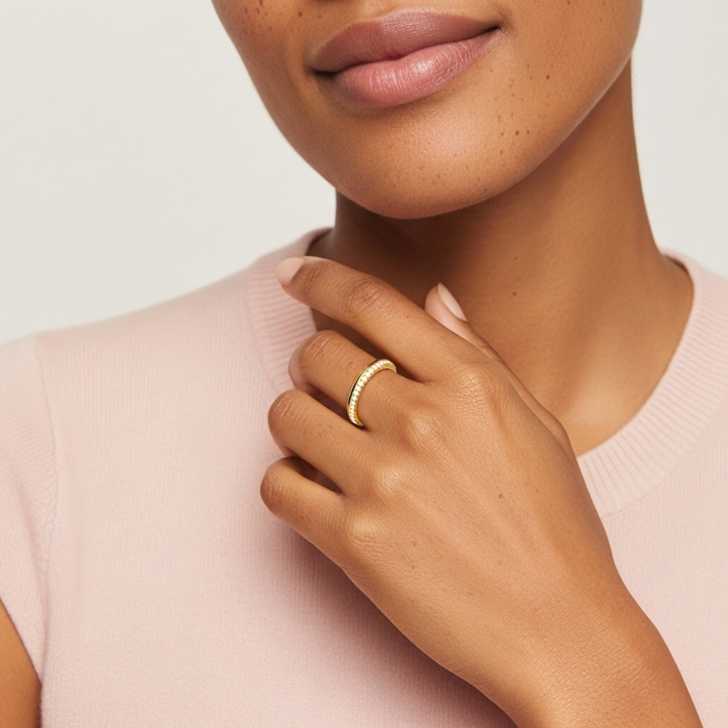 Charmant Moissanite Bague de mariage