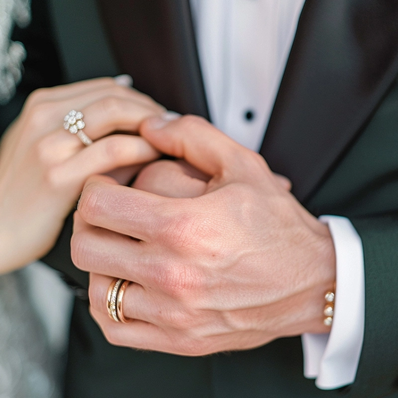 Minimaliste Empilable Bague de mariage