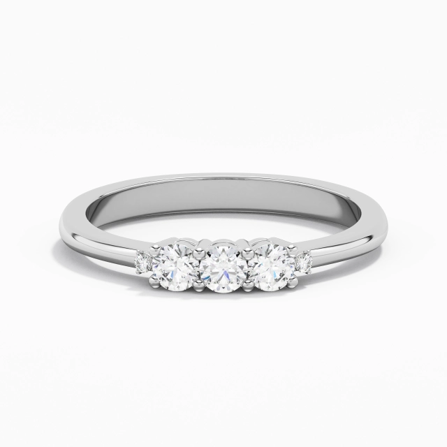 Three Stone Wedding Ring