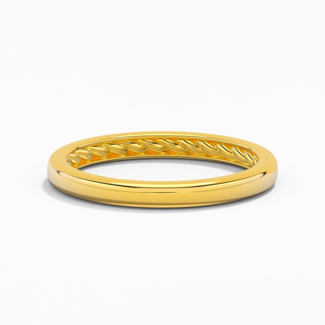 Understated Rope Wedding Ring