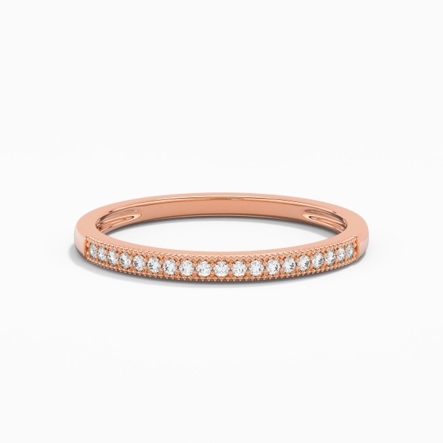 Beaded Pavé Wedding Ring