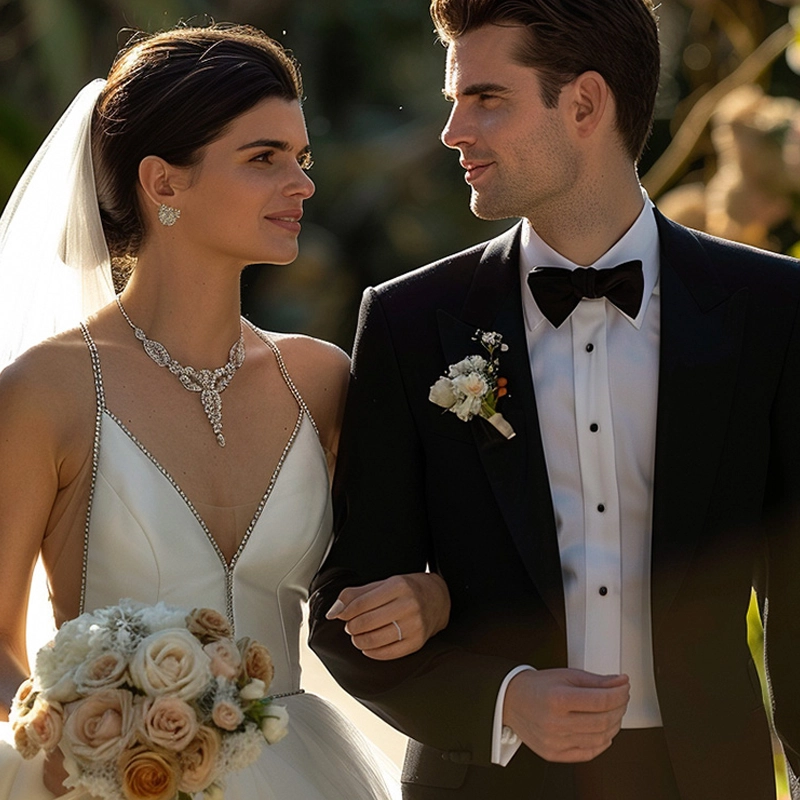 Minimaliste Empilable Perlé Bague de mariage