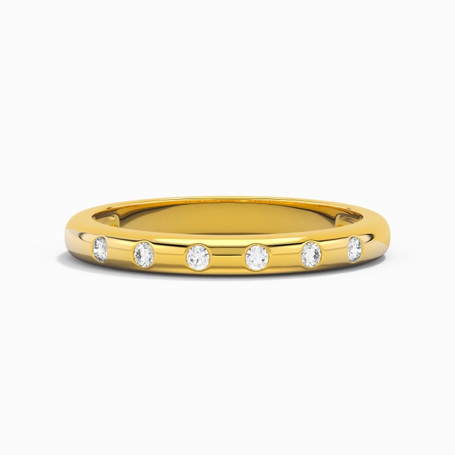 Dainty Stackable Moissanite Wedding Ring