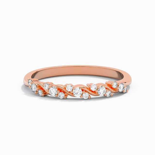 Elegant Stackable Moissanite Wedding Ring