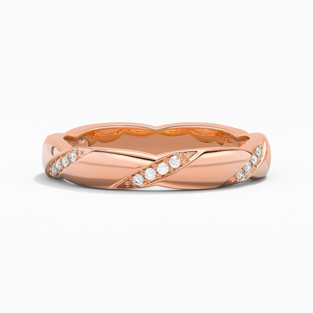 Graceful Moissanite Wedding Band