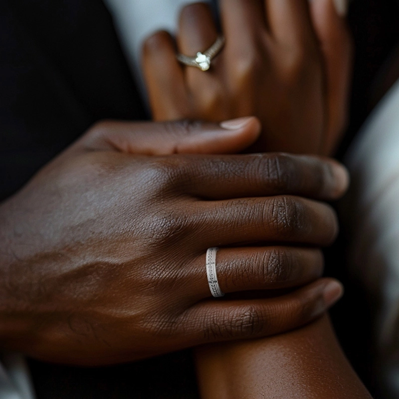 Classic Men 14K Rose Gold Wedding Band