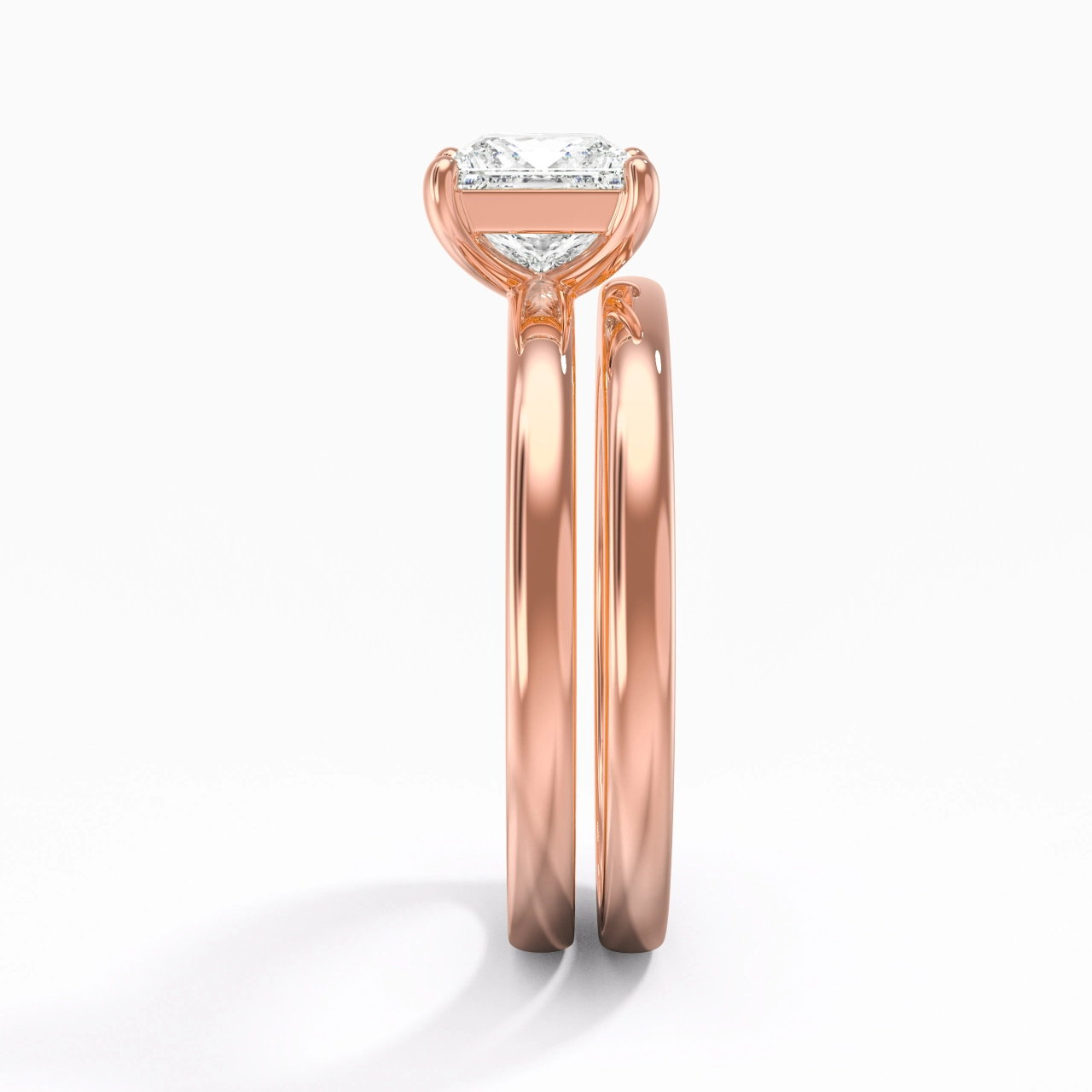 Argent sterling 925 Moissanite Ensemble nuptial