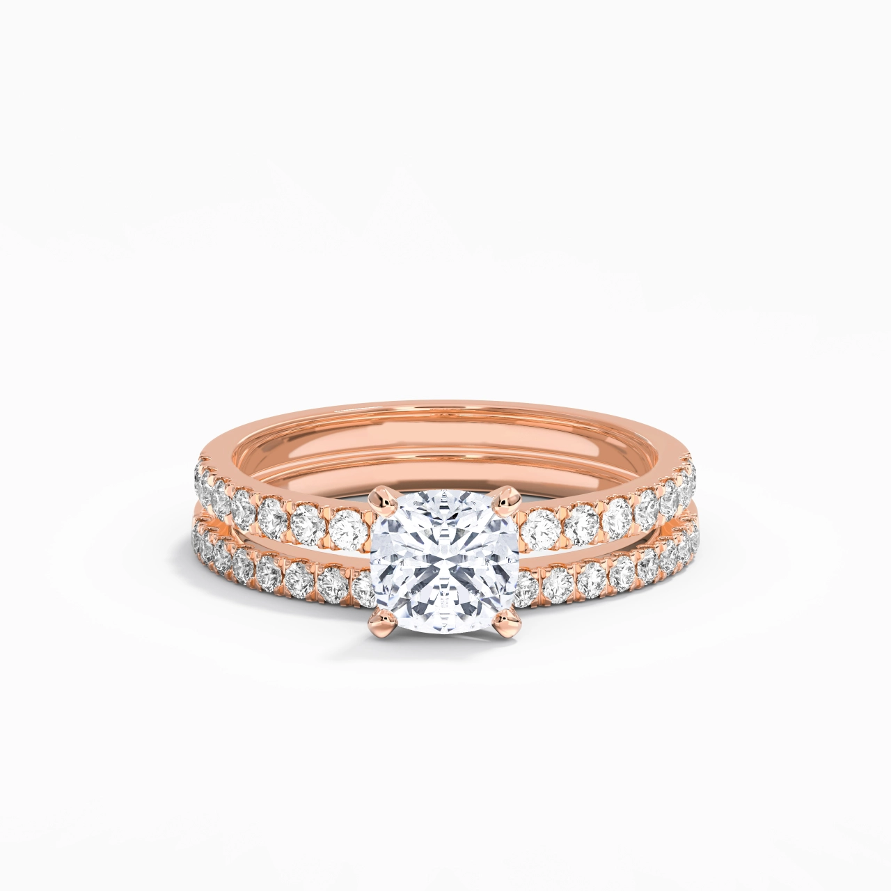 Griffe Ensemble d'alliances 1.00ct Moissanite
