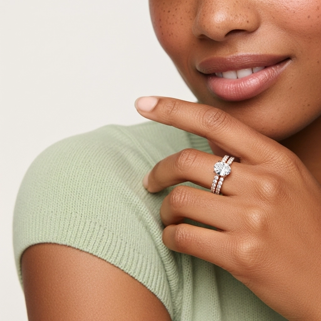 Griffe Ensemble d'alliances 2.00ct Moissanite