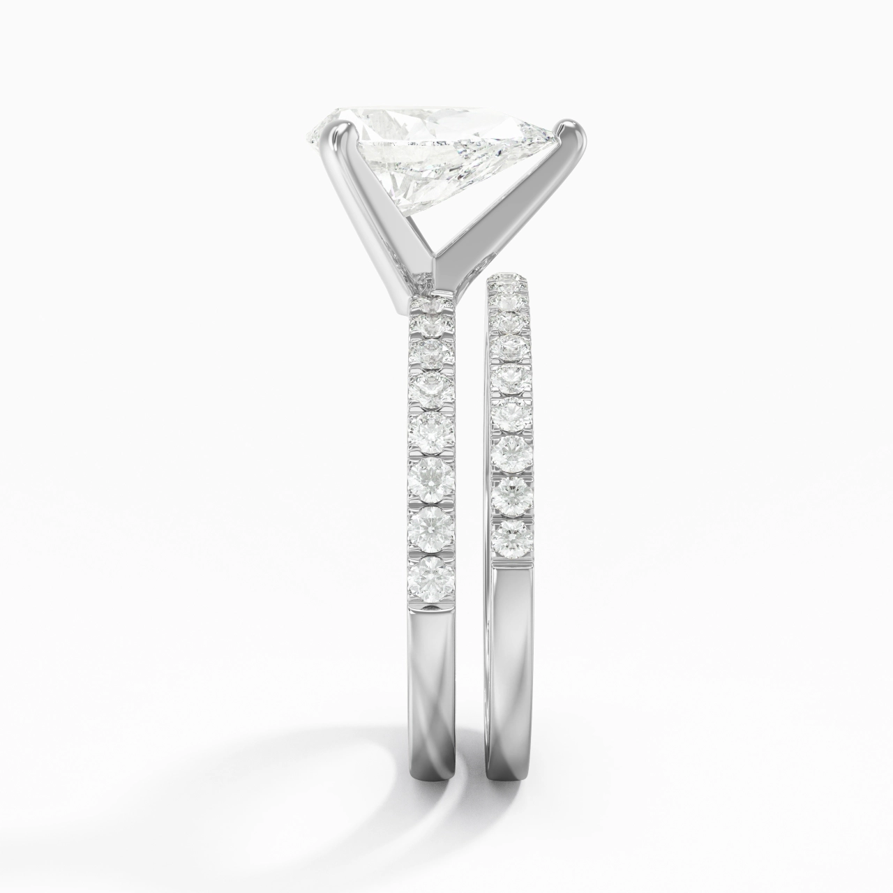 Griffe Ensemble d'alliances 2.00ct Moissanite
