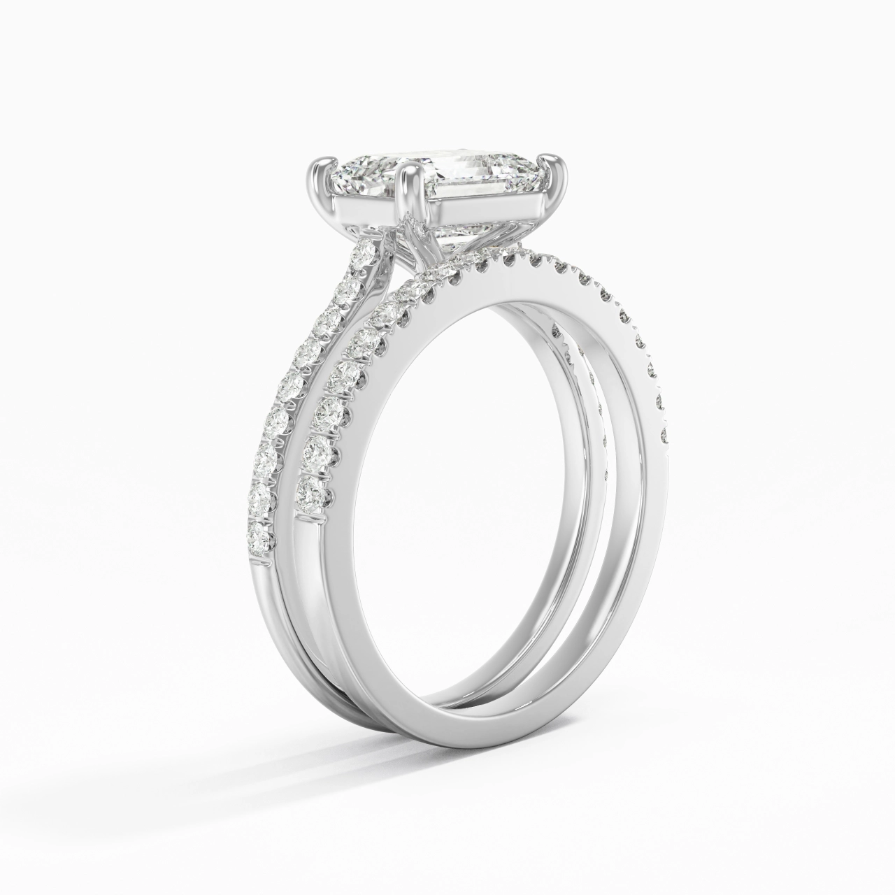 Platine Est Ouest Tige Droite Ensemble nuptial