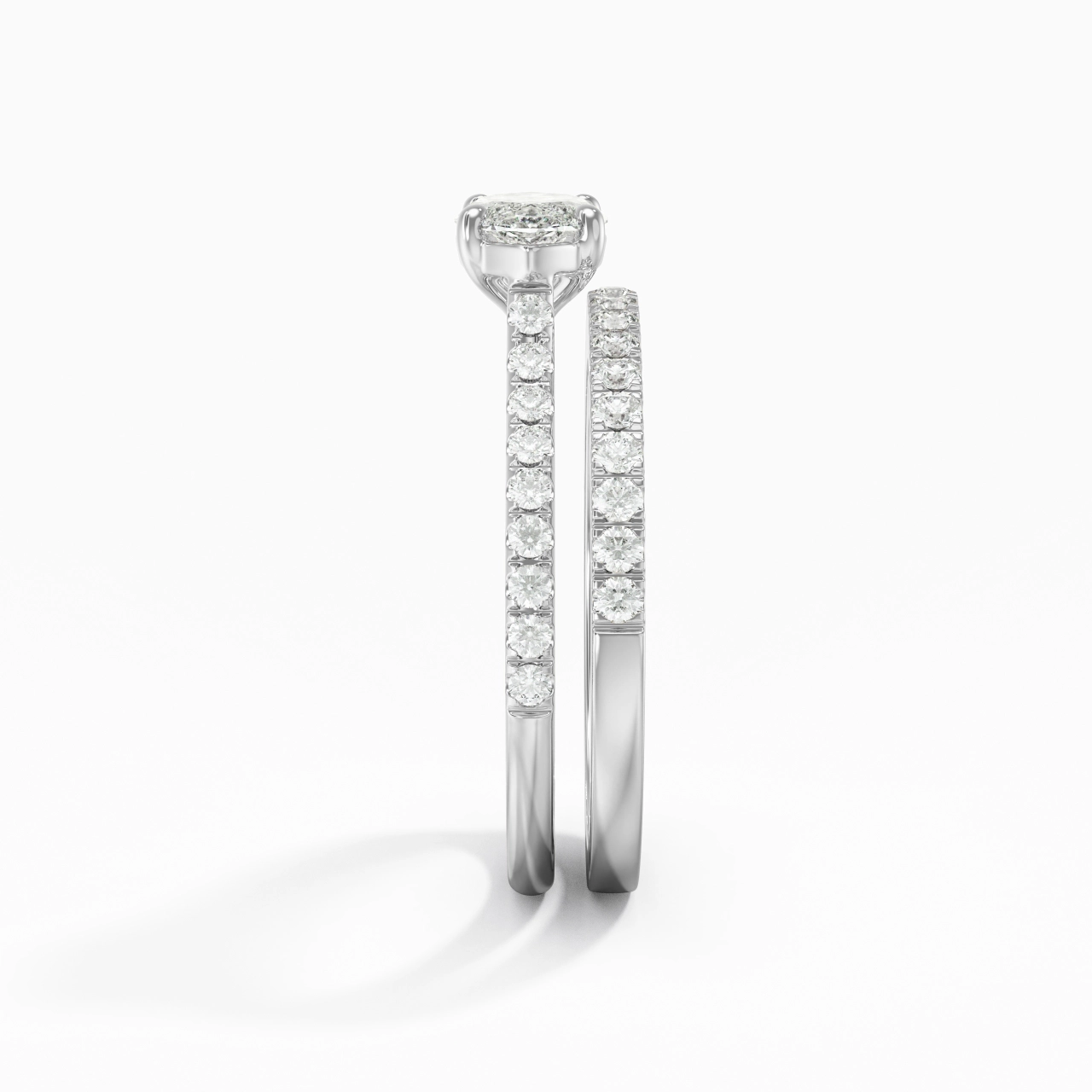 Platine Est Ouest Tige Droite Ensemble nuptial