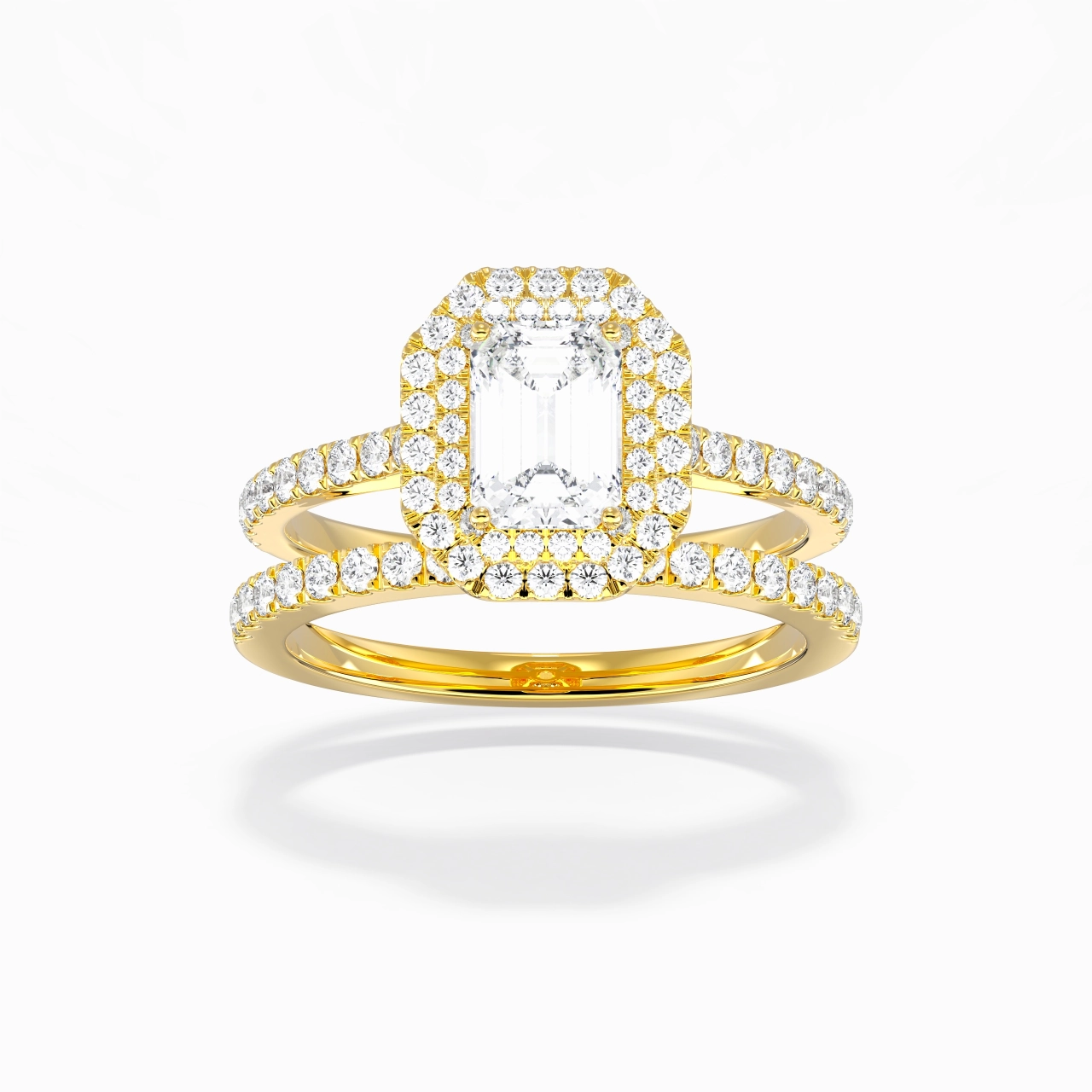 1.00ct Moissanite Bridal Set 925 Sterling Silver