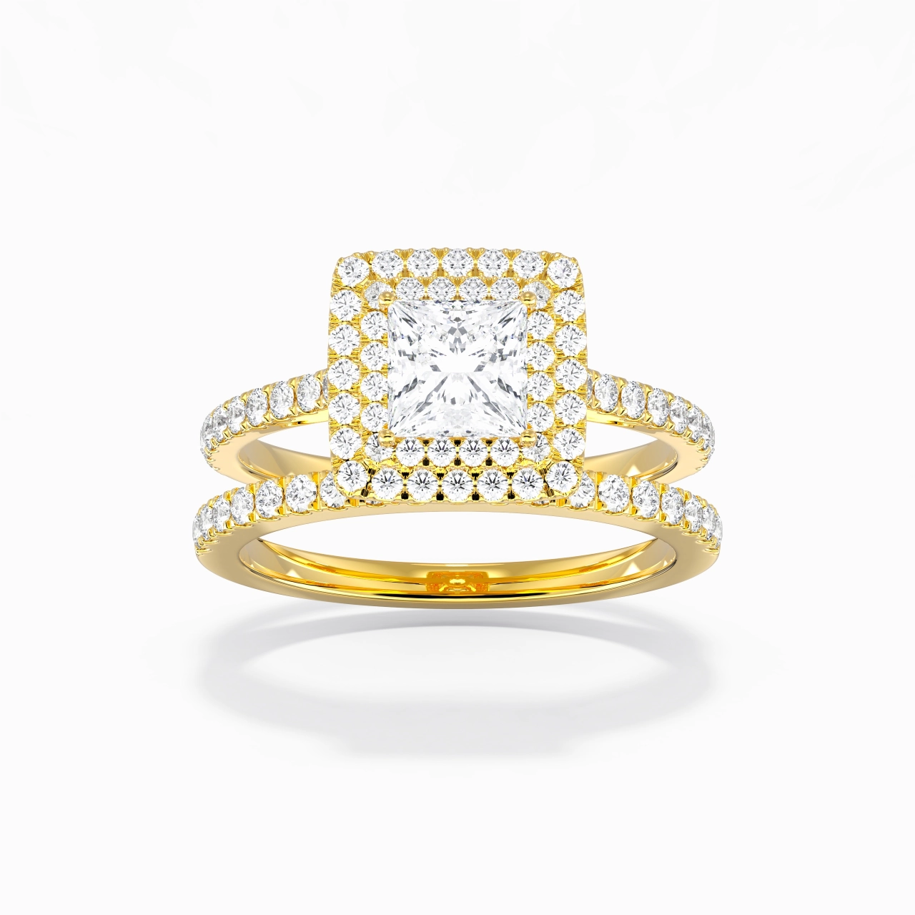 1.00ct Moissanite Bridal Set 925 Sterling Silver