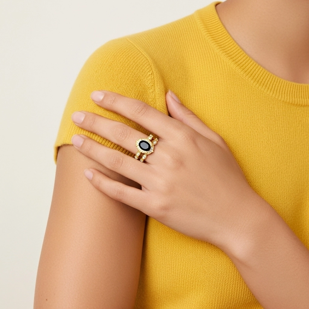 Antique Ovale 1.50ct Zircon cubique Ensemble nuptial