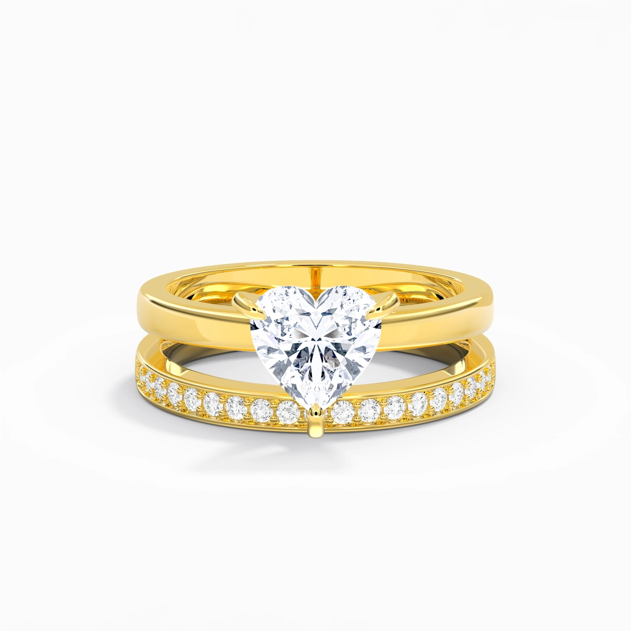 925 Sterling Silver Moissanite Bridal Set