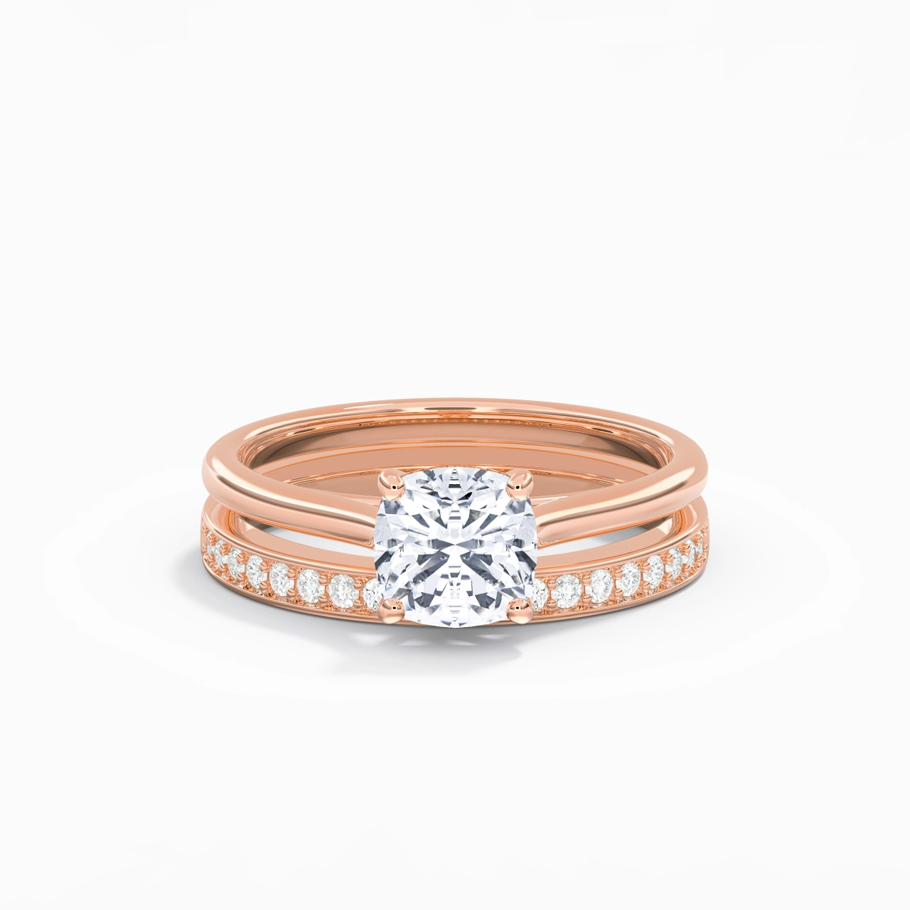 Cathedral Bridal Set 1.50ct Moissanite