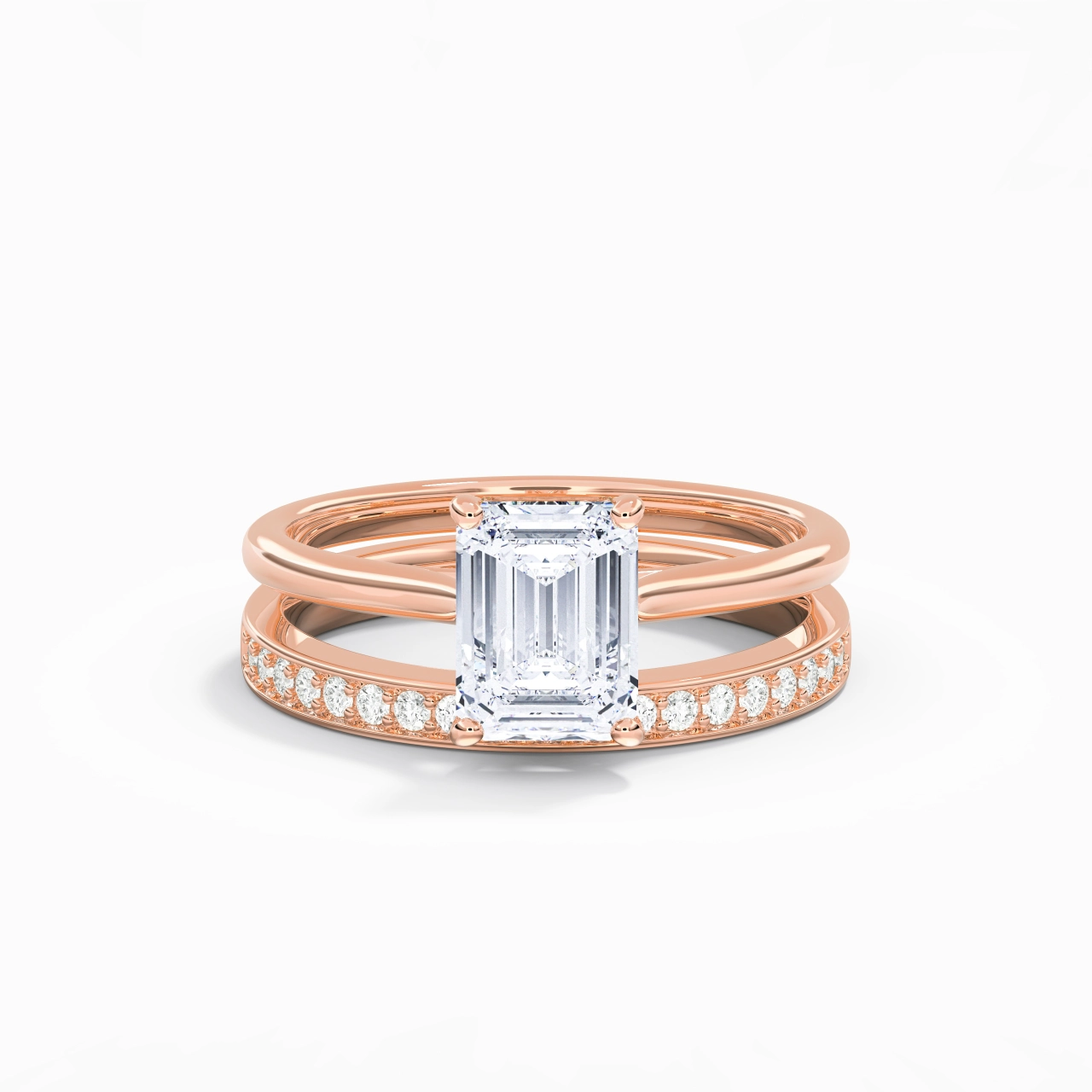 Cathedral Bridal Set 2.00ct Moissanite