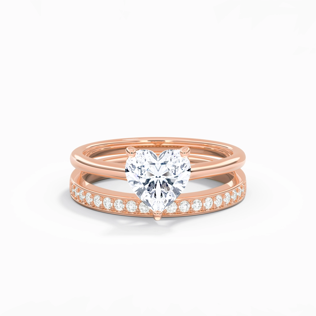 Cathedral Bridal Set 1.50ct Moissanite