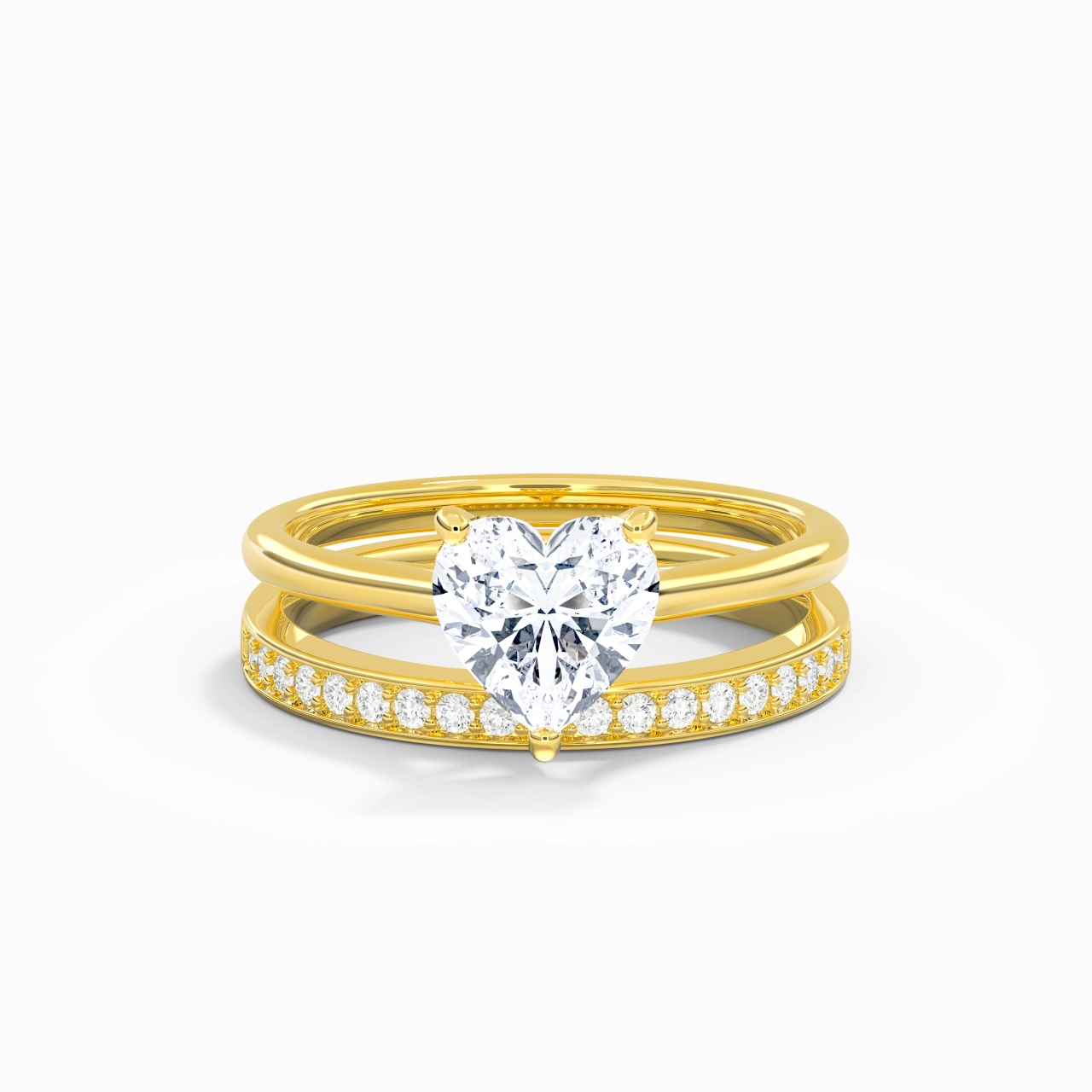 Cathedral Bridal Set 1.50ct Moissanite
