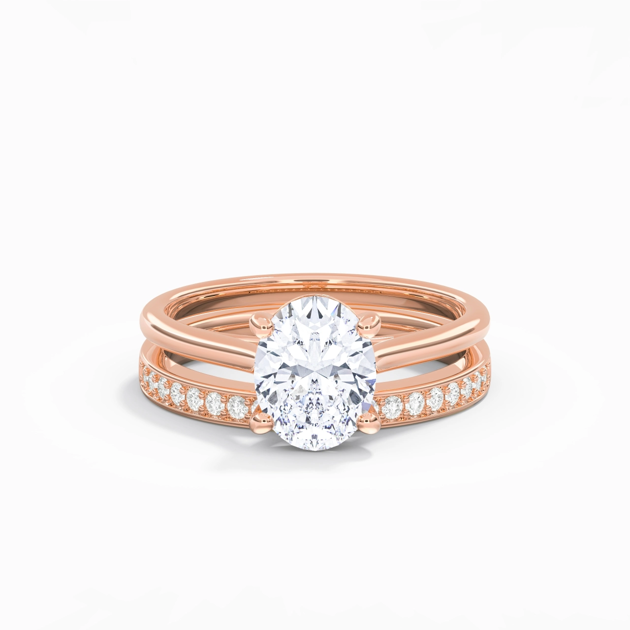 Cathedral Bridal Set 2.00ct Moissanite