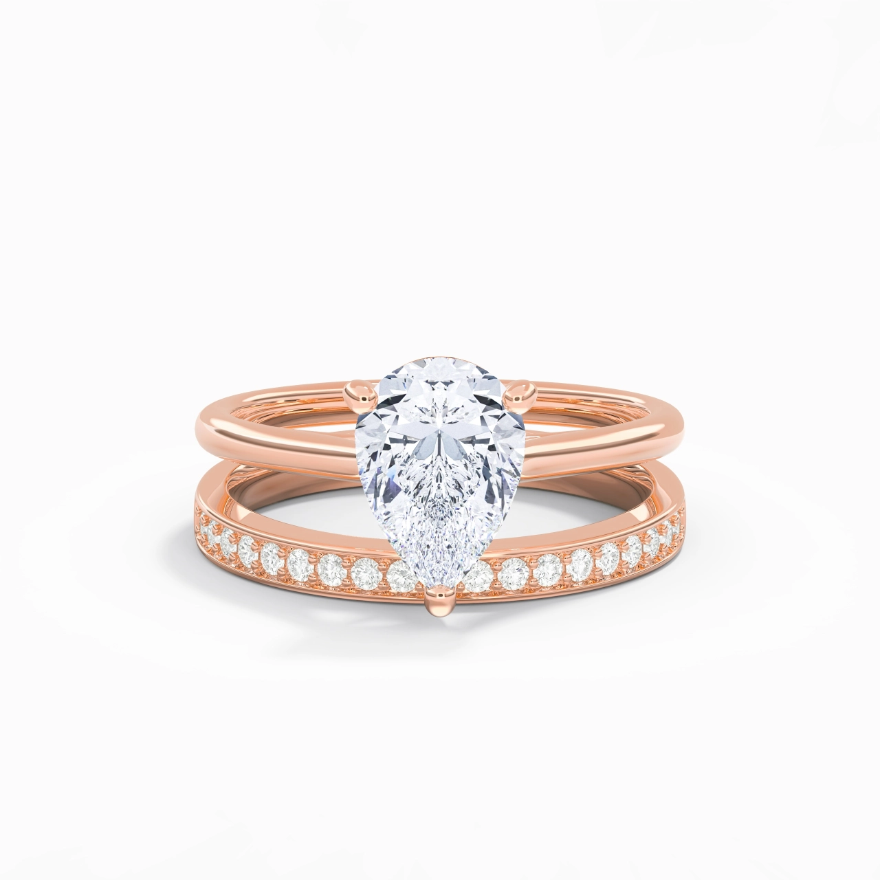 Cathedral Bridal Set 2.00ct Moissanite