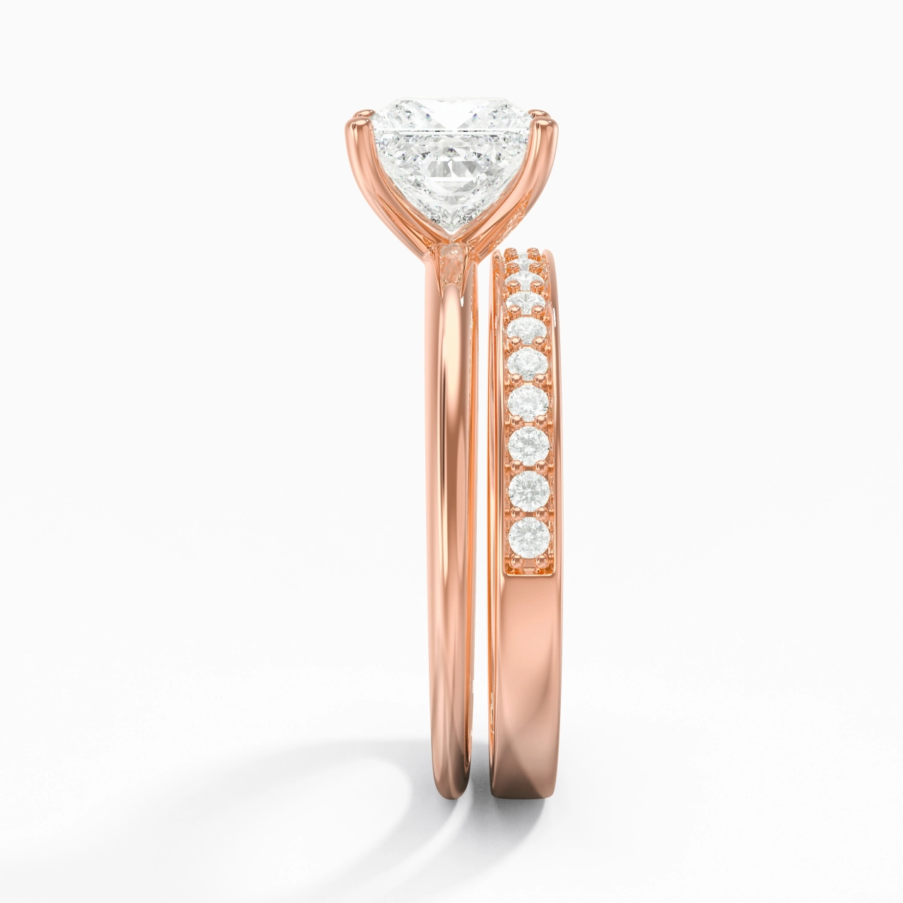 Plated Classic Wedding Ring Set